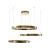 Lampa wisząca CIRCLE 80+80+80 LED złoty połysk na 1 podsufitce -  DN924-80+80+80 gold - Step Into Design